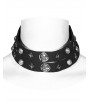 Punk Rave Black Gothic Punk Loops Metal Rivet Choker