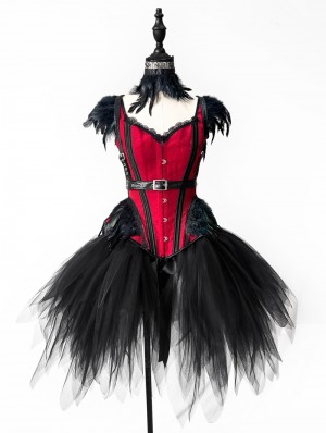strapless open back dress Tripp NYC Corset-back goth prom dress Bizarre Bazaar