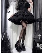 Black Punk Lolita Spike Bowknot Platform High Heel Shoes