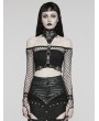 Punk Rave Black Gothic Punk PU Leather One Piece Choker Harness
