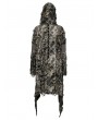 Punk Rave Gothic Wasteland Punk Decayed Irregular Knitted Trench Coat for Women