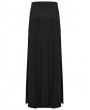 Punk Rave Black Gothic Cool Punk High Split Long Sexy Skirt