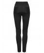 Punk Rave Black Gothic Daily Lace Spliced Hollow Out Pants for Women