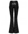 Punk Rave Black Gothic Punk Daily Flared Drawstring Pants for Women