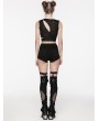 Punk Rave Black Gothic Punk Perspective Long Leg Warmers for Women