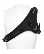 Punk Rave Black Gothic Punk Twill Buckle Strap Crossbody Harness