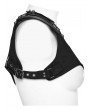 Punk Rave Black Gothic Punk Twill Buckle Strap Crossbody Harness