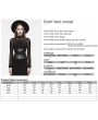 Punk Rave Black Gothic Punk Steel Boned Underbust Corset Vest Top for Women