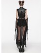 Punk Rave Women's Black Gothic Punk Structural Cloak with Detachable Sleeves