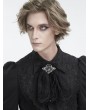 Devil Fashion Black Gothic Retro Lace Embroidery Pendant Bow Tie for Men