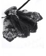 Devil Fashion Black Gothic Retro Lace Embroidery Pendant Bow Tie for Men