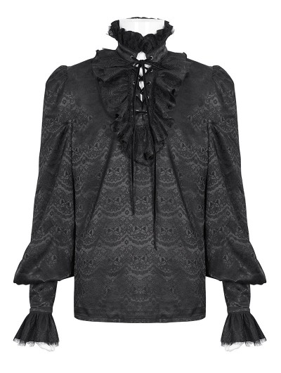 long sleeve ruffle shirt