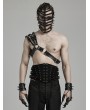 Punk Rave Black Gothic Punk Single Shoulder PU Leather Harness for Men