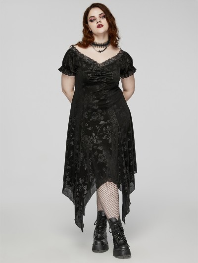 black plus size gothic dress Starry Night Gothic Plus Size Gown Custom 3X