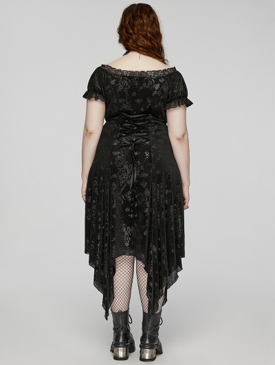plus size black gothic dress Starry Night Gothic Plus Size Gown Custom 3X main image 1