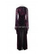 Punk Rave Dark Violet Sexy Gothic Long Vampire Dress