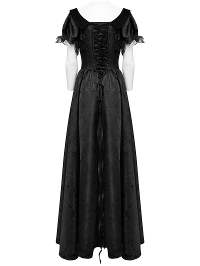 Punk Rave Black Gothic Retro jacquard Victorian Princess Dress -  DarkinCloset.com