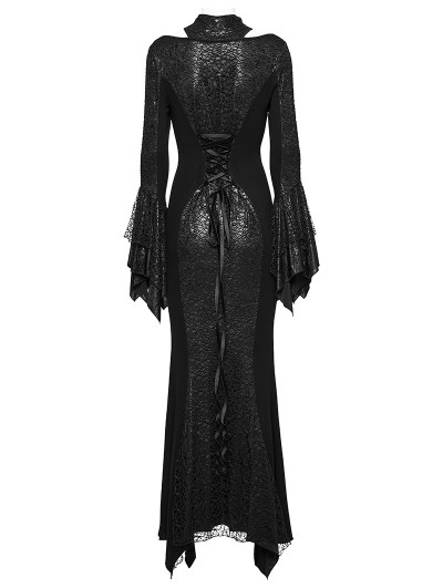 knee length dresses for ladies Volume Sleeve Fishtail Dress HL3781 – HELROUS