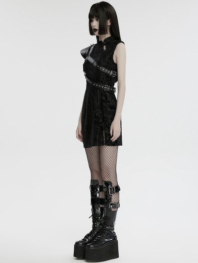 Punk Rave Black Gothic Punk Studded Single Shoulder Armor Punk Rave Black Gothic Punk Studded Single Shoulder Armor
