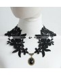 Romantic Black Lace Pendant Gothic Necklace