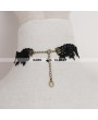 Romantic Black Lace Gothic Necklace