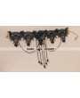 Black Rose Chain Lace Gothic Necklace