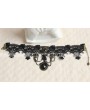 Black Chain Gothic Pendant Lace Necklace