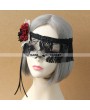 Romantic Flower Black Lace Gothic Mask