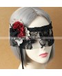 Romantic Flower Black Lace Gothic Mask