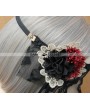 Romantic Flower Black Lace Gothic Mask