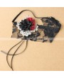 Romantic Flower Black Lace Gothic Mask