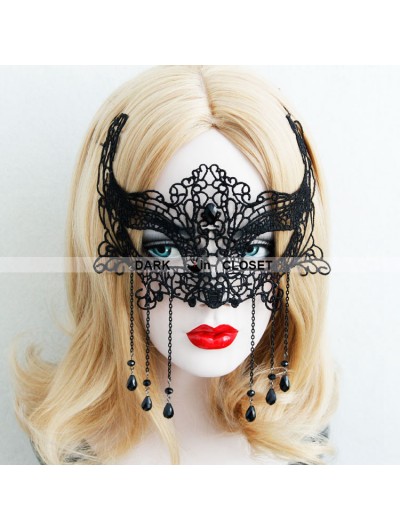 Black Lace Gothic Halloween Mask