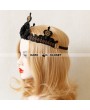 Black Gothic Princess Style Headdress