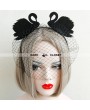 Black Gothic Swan Barrette