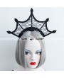 Black Lace Gothic Halloween Barrette