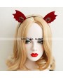 Red Devil Gothic Halloween Barrette