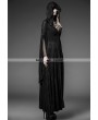 Punk Rave Black Pattern Hooded Gothic Vampire Medieval Dress