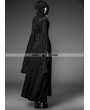 Punk Rave Black Pattern Hooded Gothic Vampire Medieval Dress