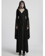 Punk Rave Black Pattern Hooded Gothic Vampire Medieval Dress