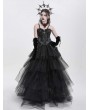 Eva Lady Black Gothic Sexy Lace Chain Overbust Corset Top for Women