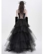 Eva Lady Black Gothic Sexy Lace Chain Overbust Corset Top for Women