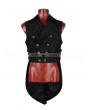 Punk Rave Black Printing Pattern Gothic Vest for Men