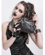 Devil Fashion Black Gothic Punk Skull Chain Spiked Faux Leather Handbag