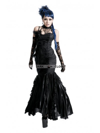 gothic fishtail dress