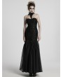Punk Rave Black Gothic Glamorous Sequin Floral Lace Mermaid Party Dress