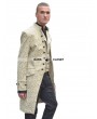 Pentagramme Yellow Alternative Pattern Gothic Coat for Men