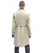 Pentagramme Yellow Alternative Pattern Gothic Coat for Men