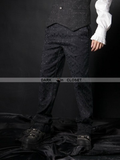 Pentagramme Simple Black Gothic Pants for Men