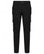 Punk Rave Black Gothic Punk Flap Pocket Slim Denim Pants for Men