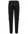 Punk Rave Black Gothic Punk Flap Pocket Slim Denim Pants for Men